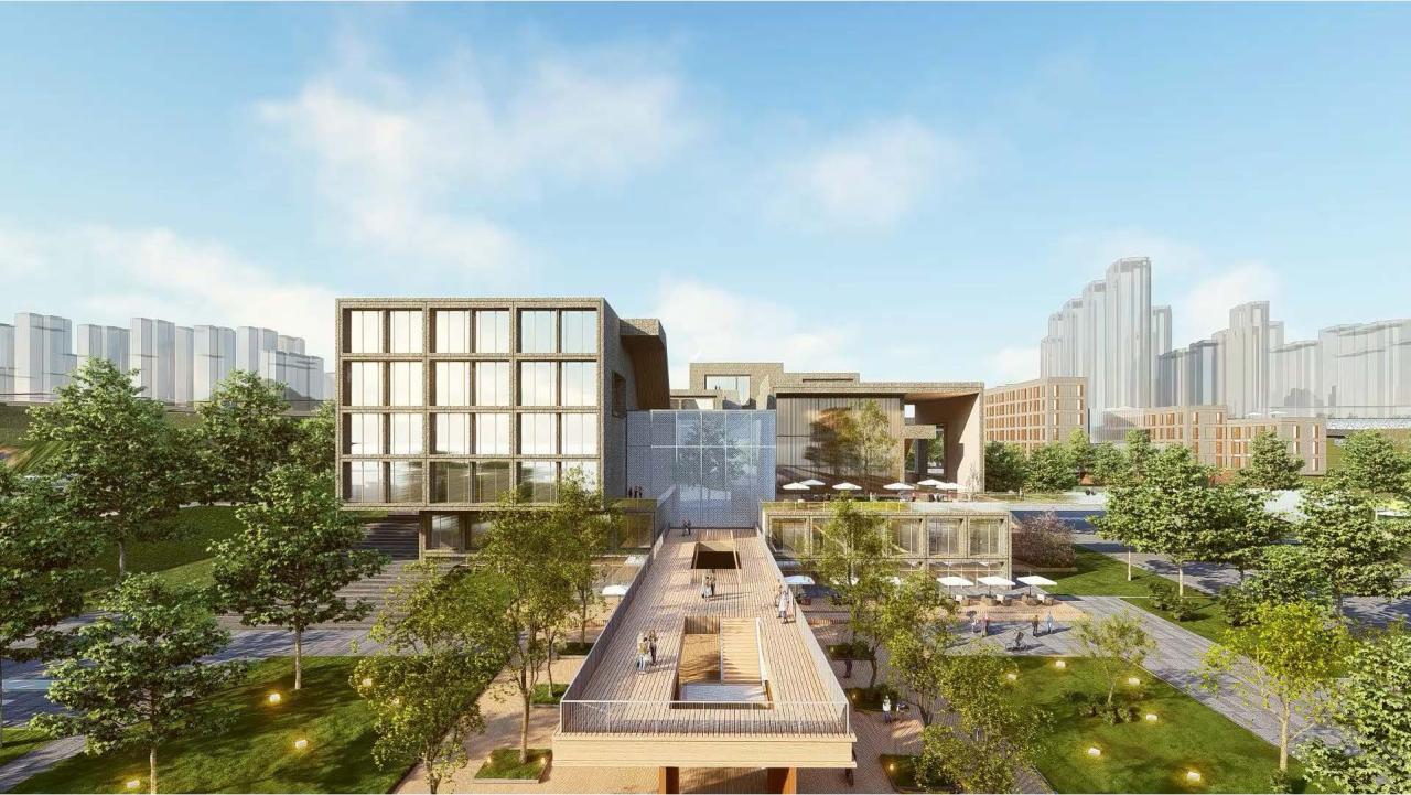 BIM建筑|兰州皋兰社区文体中心 / 一境建筑设计