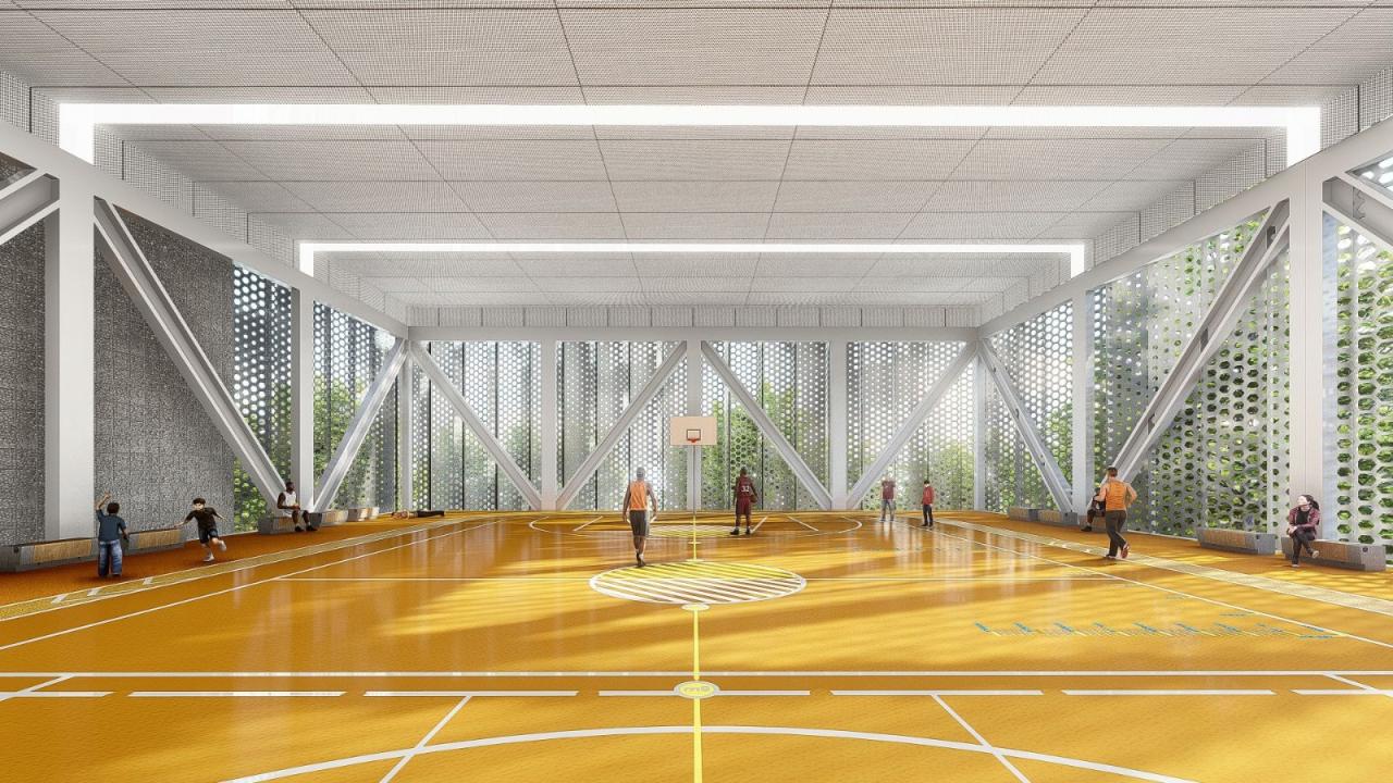 BIM建筑|兰州皋兰社区文体中心 / 一境建筑设计