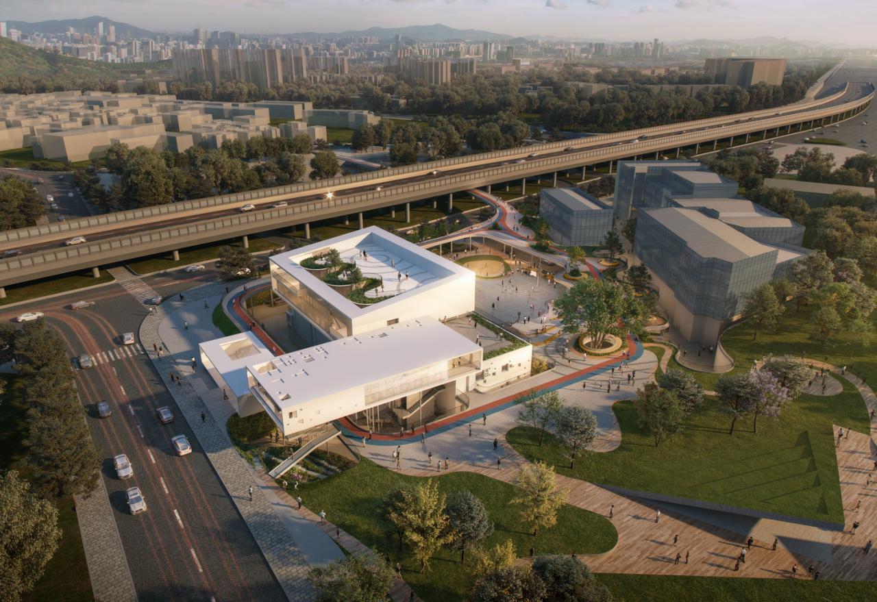 BIM建筑|“聚能浮云”设计功能与景观并存 绿色公共空间连接小区互动 吕元祥建筑师事务所广州番禺广场变电站设计方案获胜