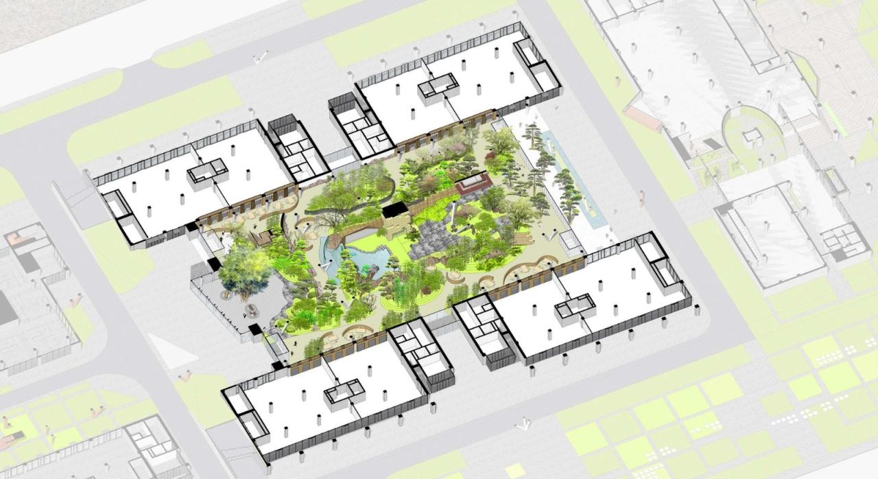 BIM建筑|白沙岛金融生态小镇社区中心 / URBANUS都市实践