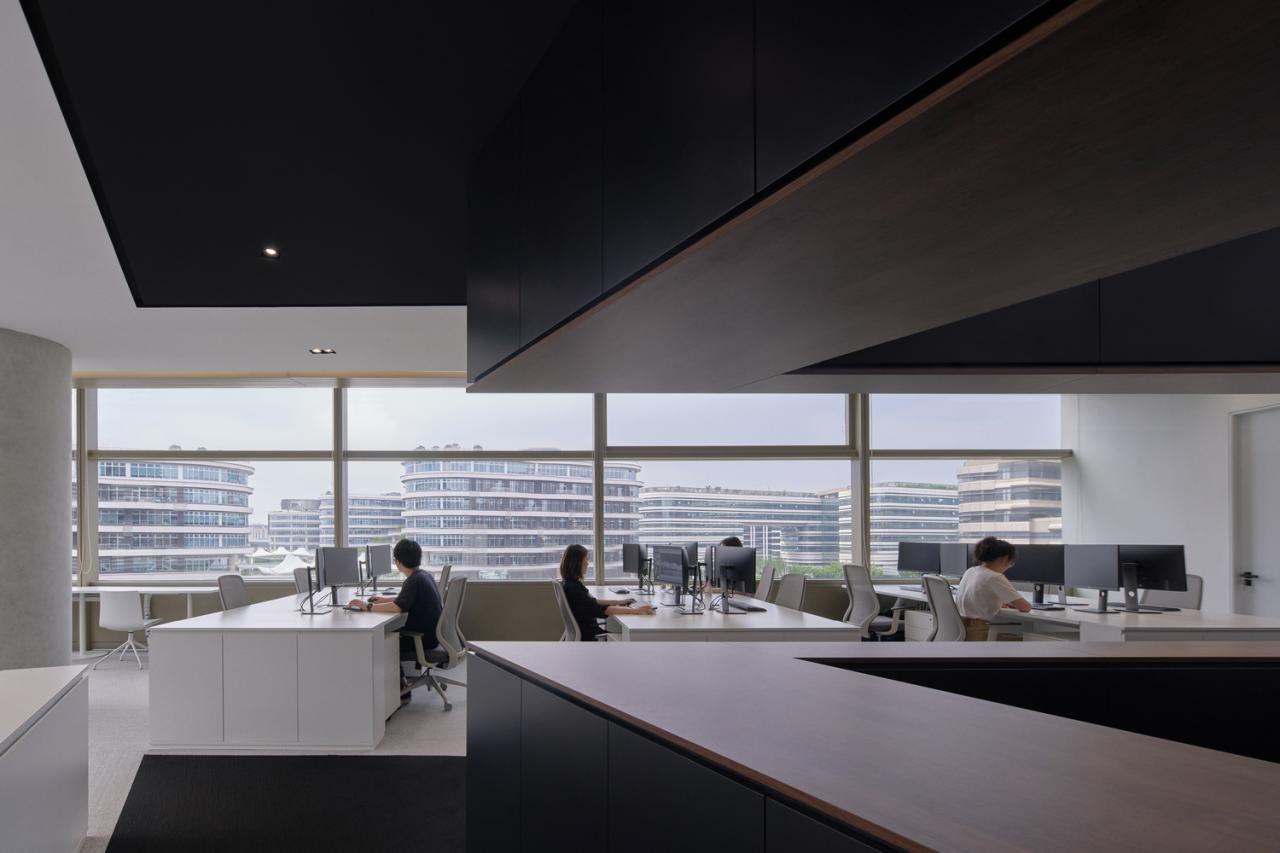 BIM建筑|设计师办公室： 黑白容器 / line+建筑事务所