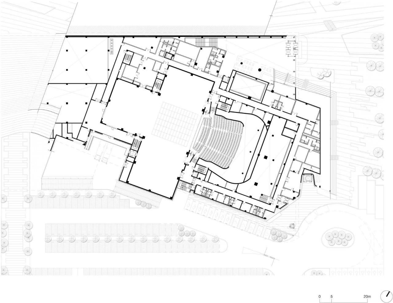 BIM建筑|掀起大地，世宗文化艺术会馆 / Designcamp Moonpark dmp