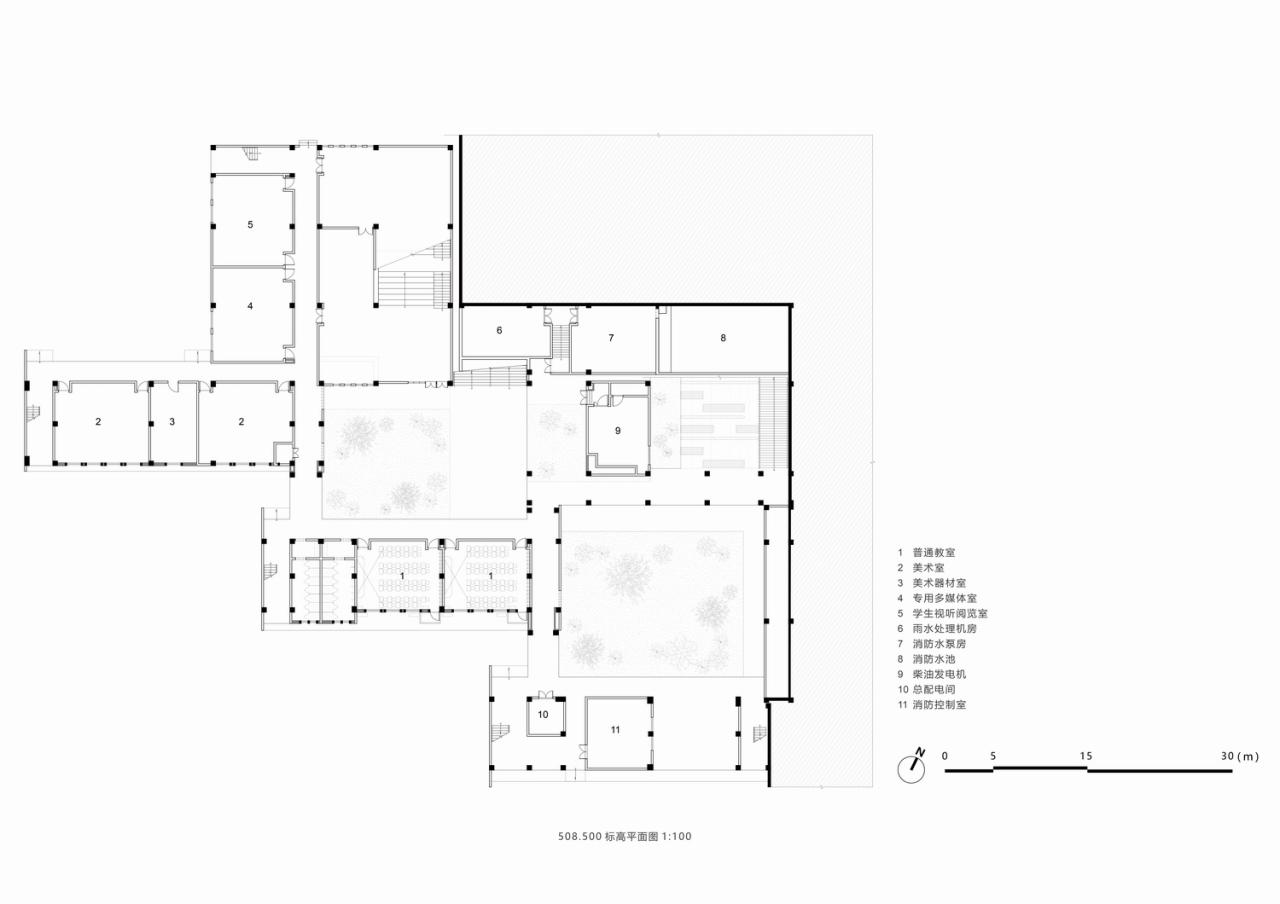 BIM建筑|黄甲小学扩建项目——秩序几何 / 本末建筑