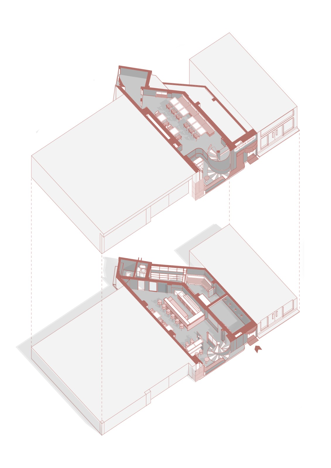 BIM建筑|Wine ahead - 歪头进来，慢慢摇摆 / itD studio