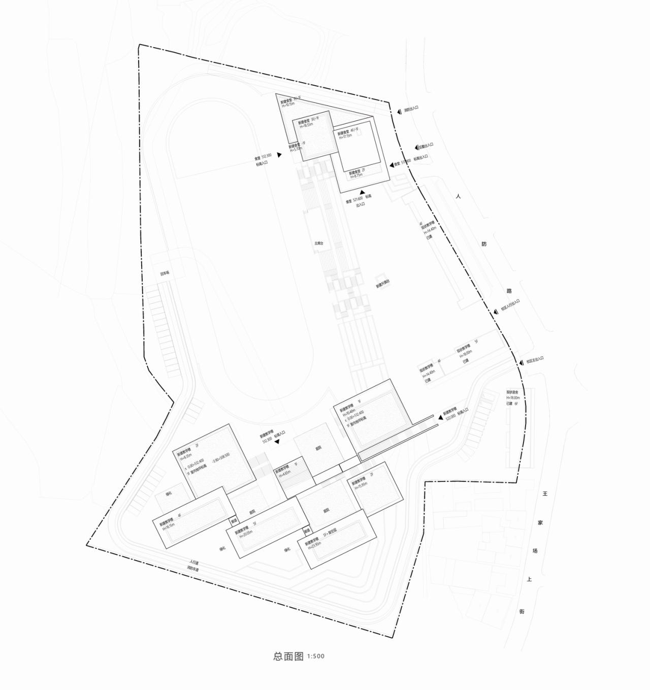 BIM建筑|黄甲小学扩建项目——秩序几何 / 本末建筑