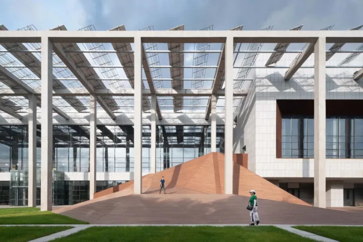 BIM建筑|白沙岛金融生态小镇社区中心 / URBANUS都市实践