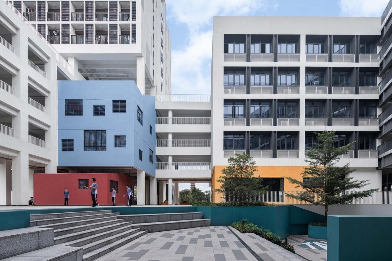 BIM建筑|深圳市龙华区行知中学 / 筑博设计-联合公设
