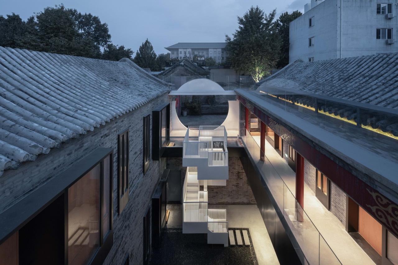 BIM建筑|新与旧的穿插对话-北锣鼓巷91号四合院改造设计 / 介介工作室