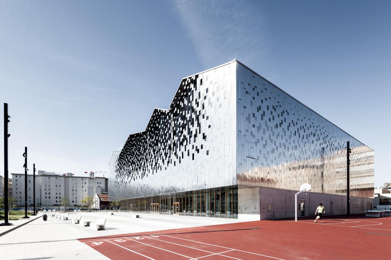 BIM建筑|Pôle Simone Veil 多功能运动中心 / K architectures Sigwalt Herman