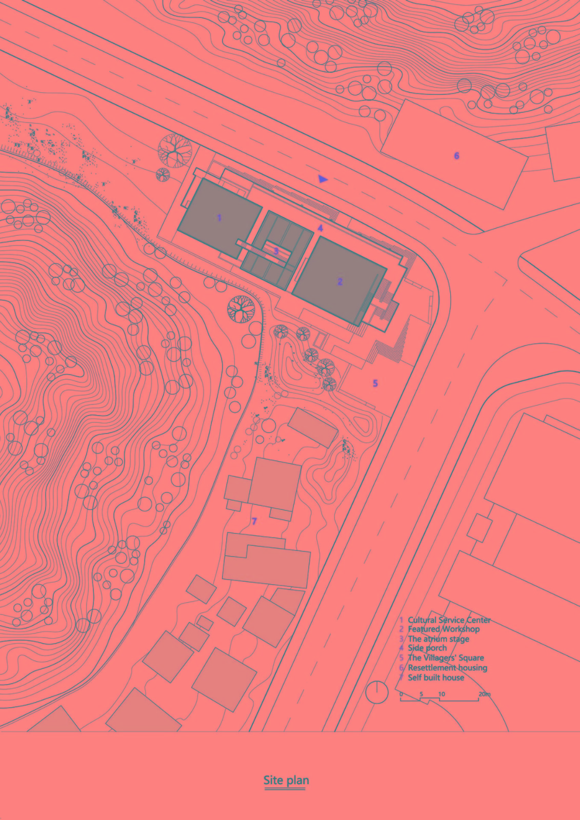 BIM建筑|江华瑶族水口镇如意村文化服务中心及特色工坊 / 地方工作室