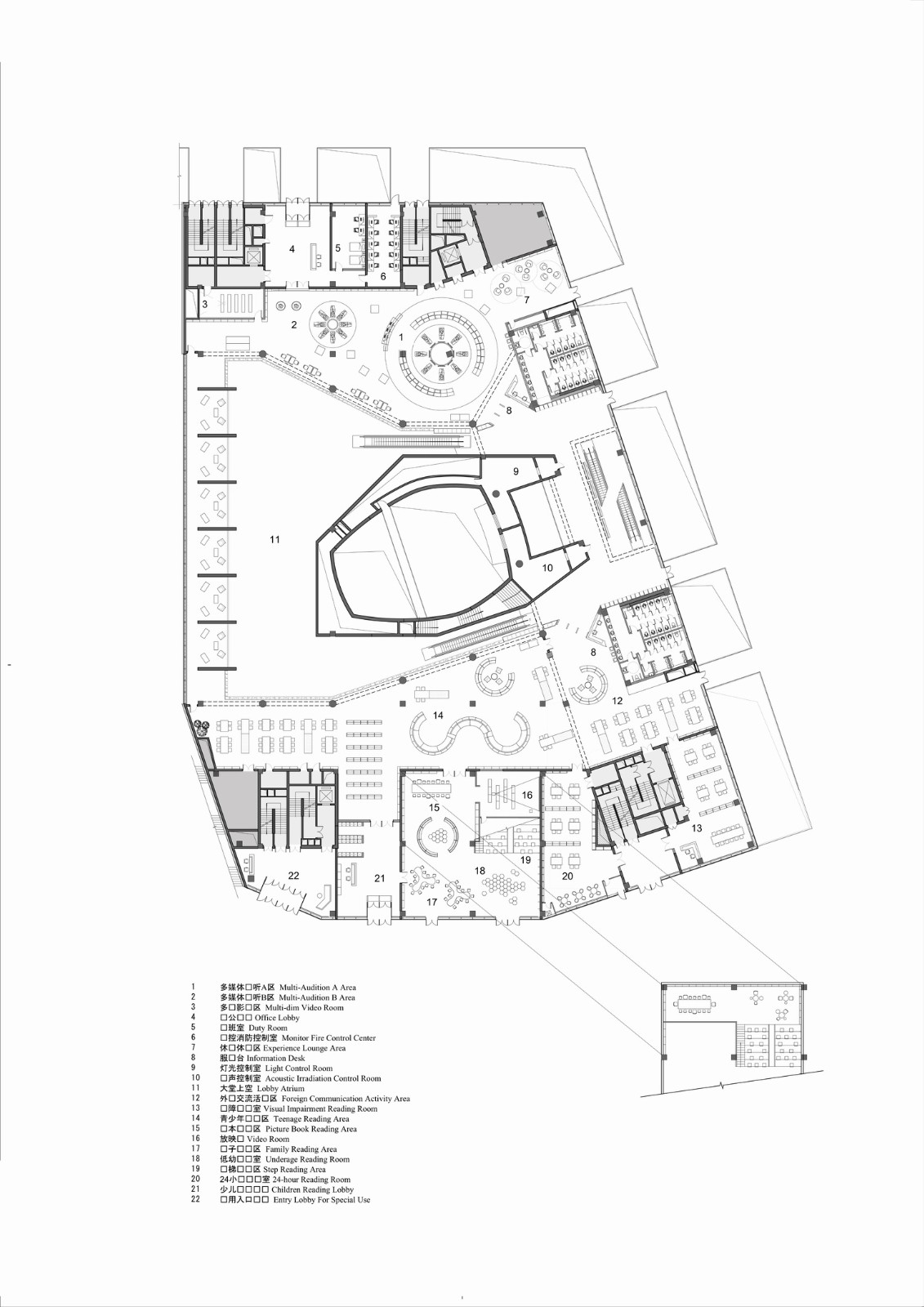 BIM建筑|张家口图书馆，创造城市的精神呼吸 / 王大泉
