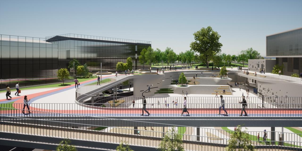 BIM建筑|“聚能浮云”设计功能与景观并存 绿色公共空间连接小区互动 吕元祥建筑师事务所广州番禺广场变电站设计方案获胜