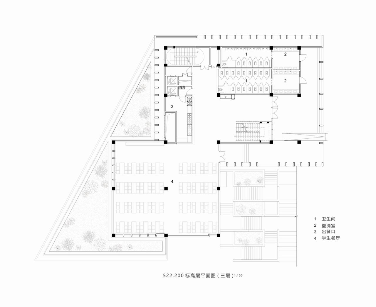 BIM建筑|黄甲小学扩建项目——秩序几何 / 本末建筑