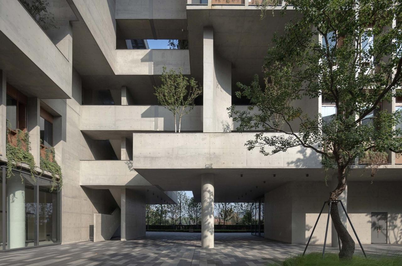 BIM建筑|成都麓湖漂浮总部办公楼 / 直向建筑