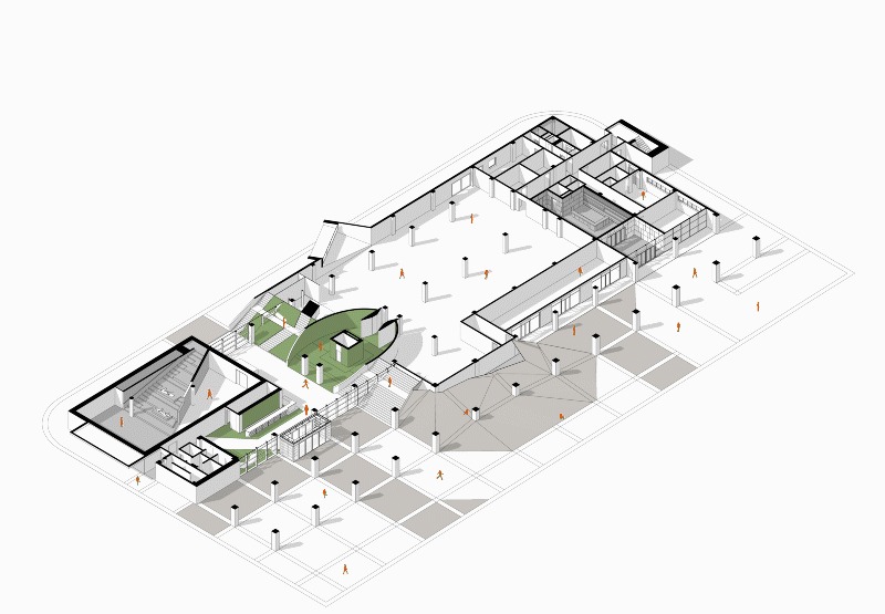 BIM建筑|白沙岛金融生态小镇社区中心 / URBANUS都市实践