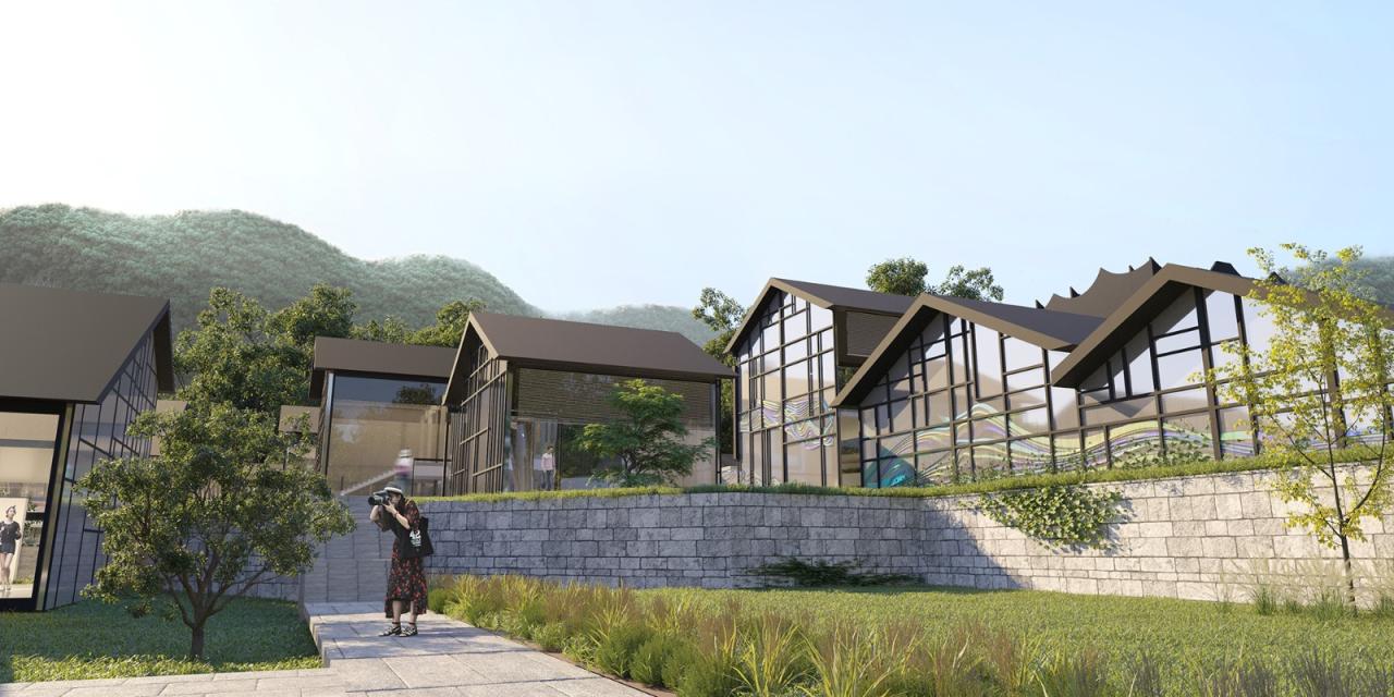 BIM建筑|林河陌影——仙市古镇活动综合体方案设计 / 外行建筑