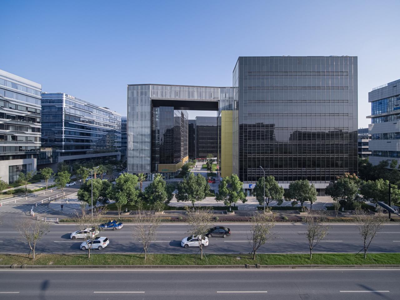 BIM建筑|gad作品 | 开合的立体庭园，杭州关瑞大厦