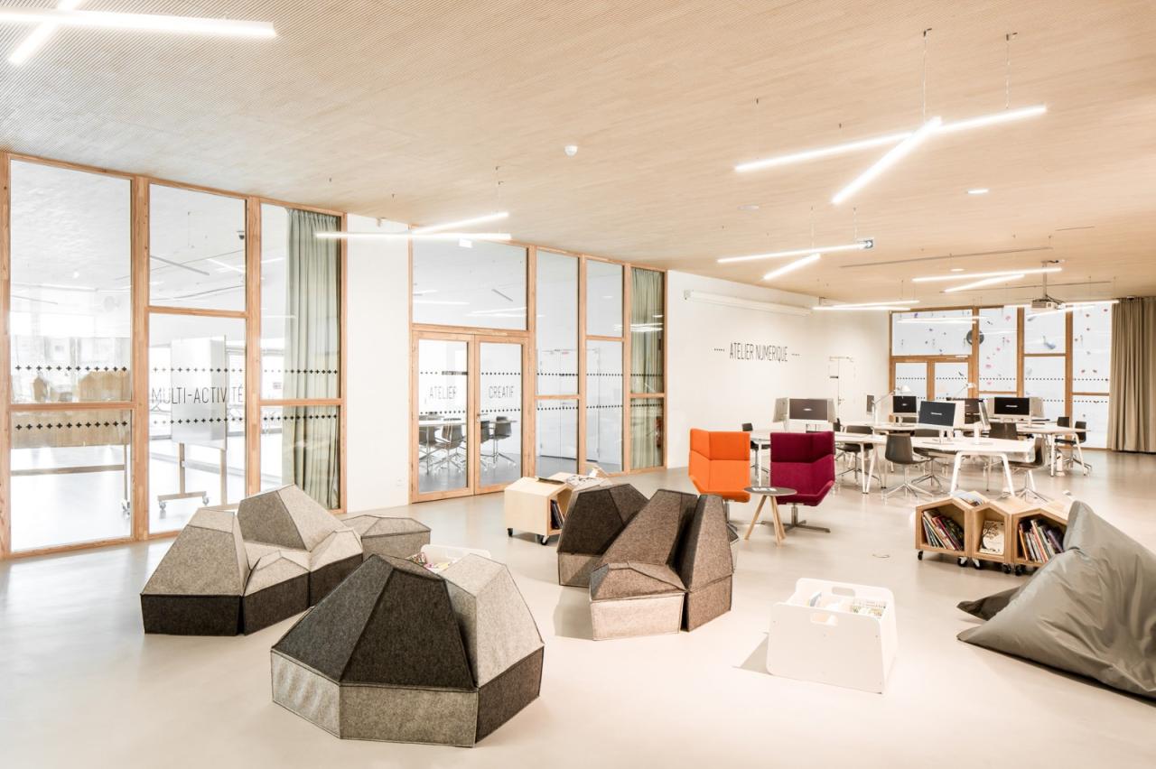 BIM建筑|Pôle Simone Veil 多功能运动中心 / K architectures Sigwalt Herman