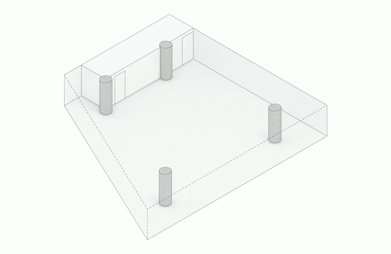 BIM建筑|设计师办公室： 黑白容器 / line+建筑事务所