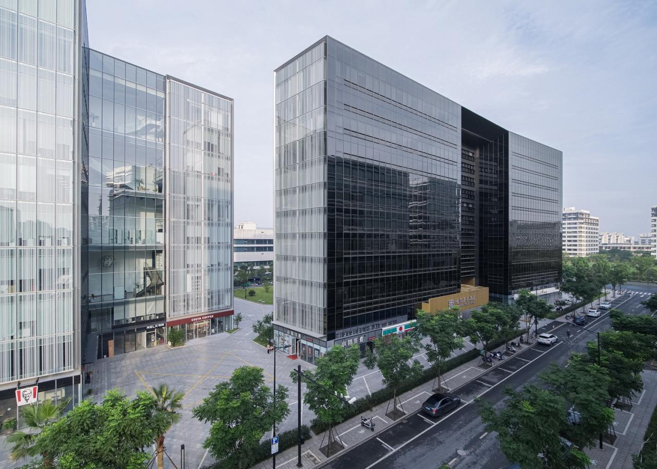 BIM建筑|gad作品 | 开合的立体庭园，杭州关瑞大厦