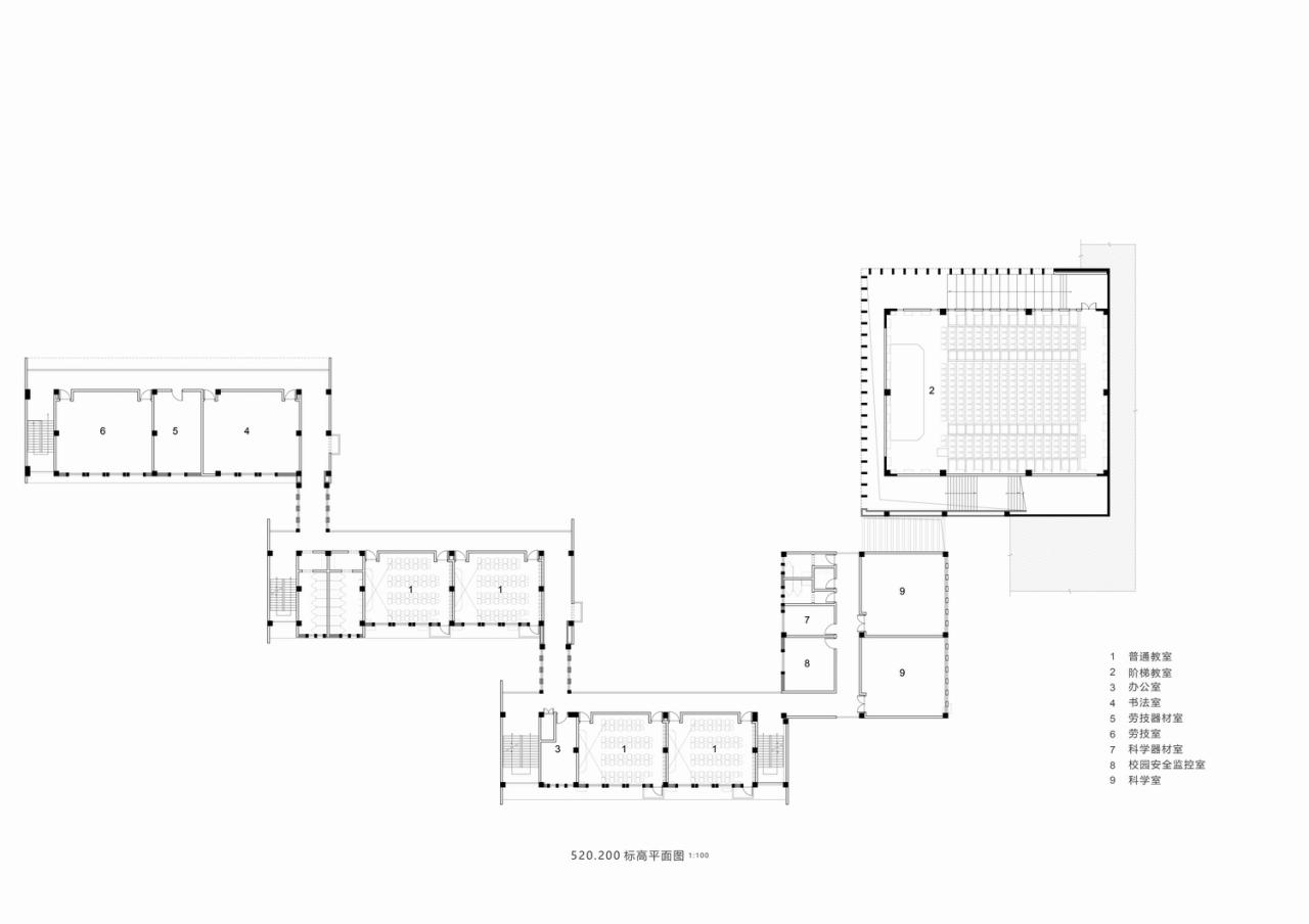 BIM建筑|黄甲小学扩建项目——秩序几何 / 本末建筑