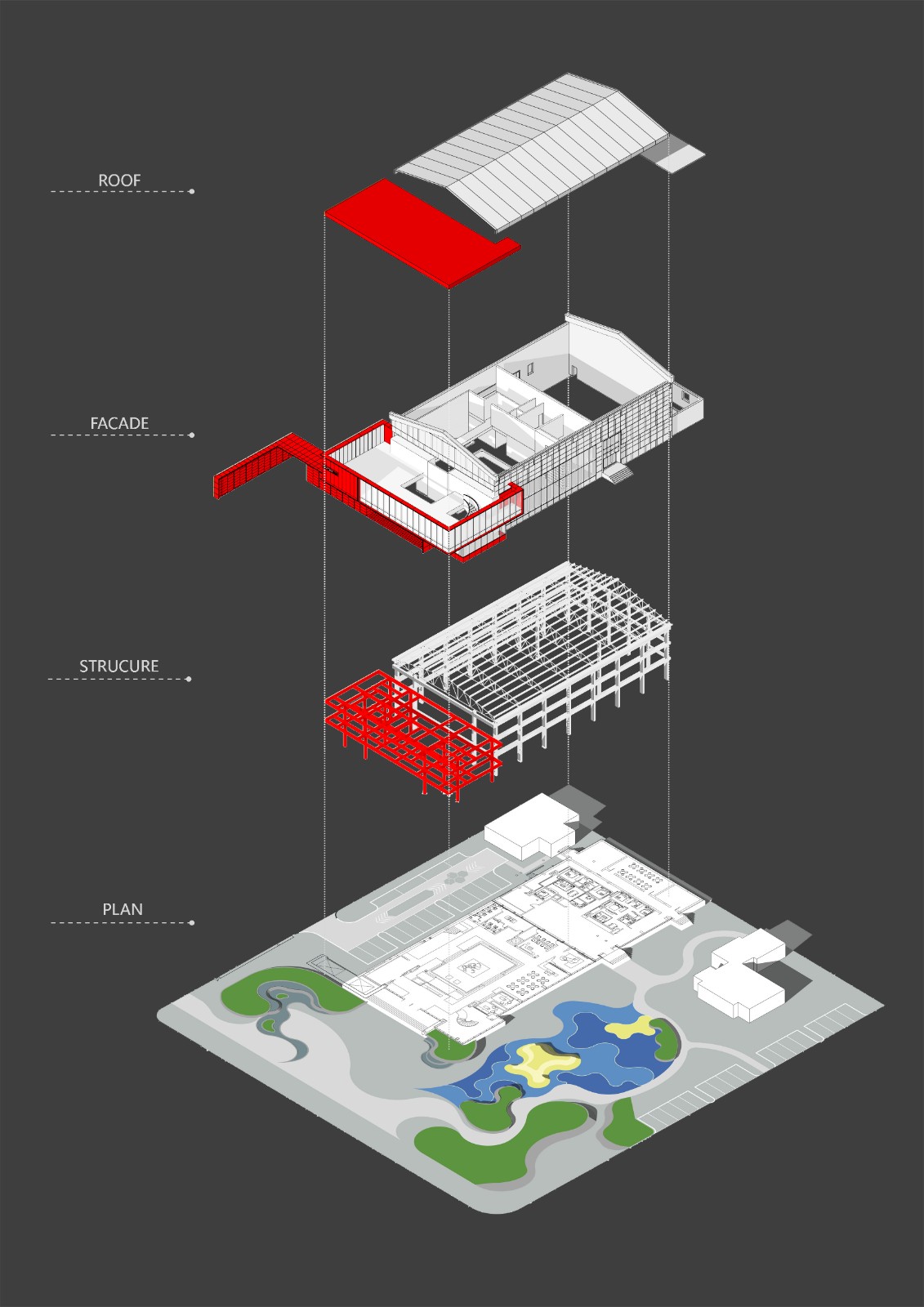 BIM建筑|城市赋新，打造市民的欢享天地 —职工俱乐部更新改造 / PTA上海柏涛