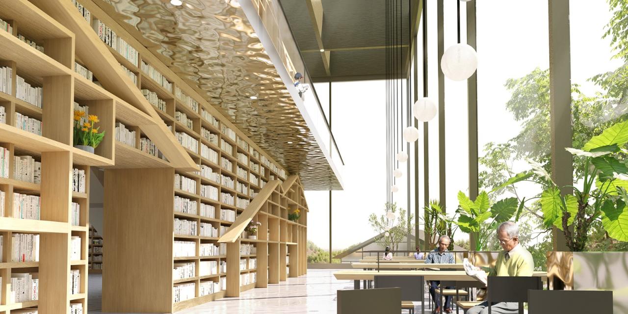 BIM建筑|林河陌影——仙市古镇活动综合体方案设计 / 外行建筑