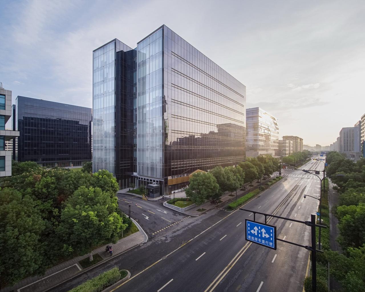 BIM建筑|gad作品 | 开合的立体庭园，杭州关瑞大厦