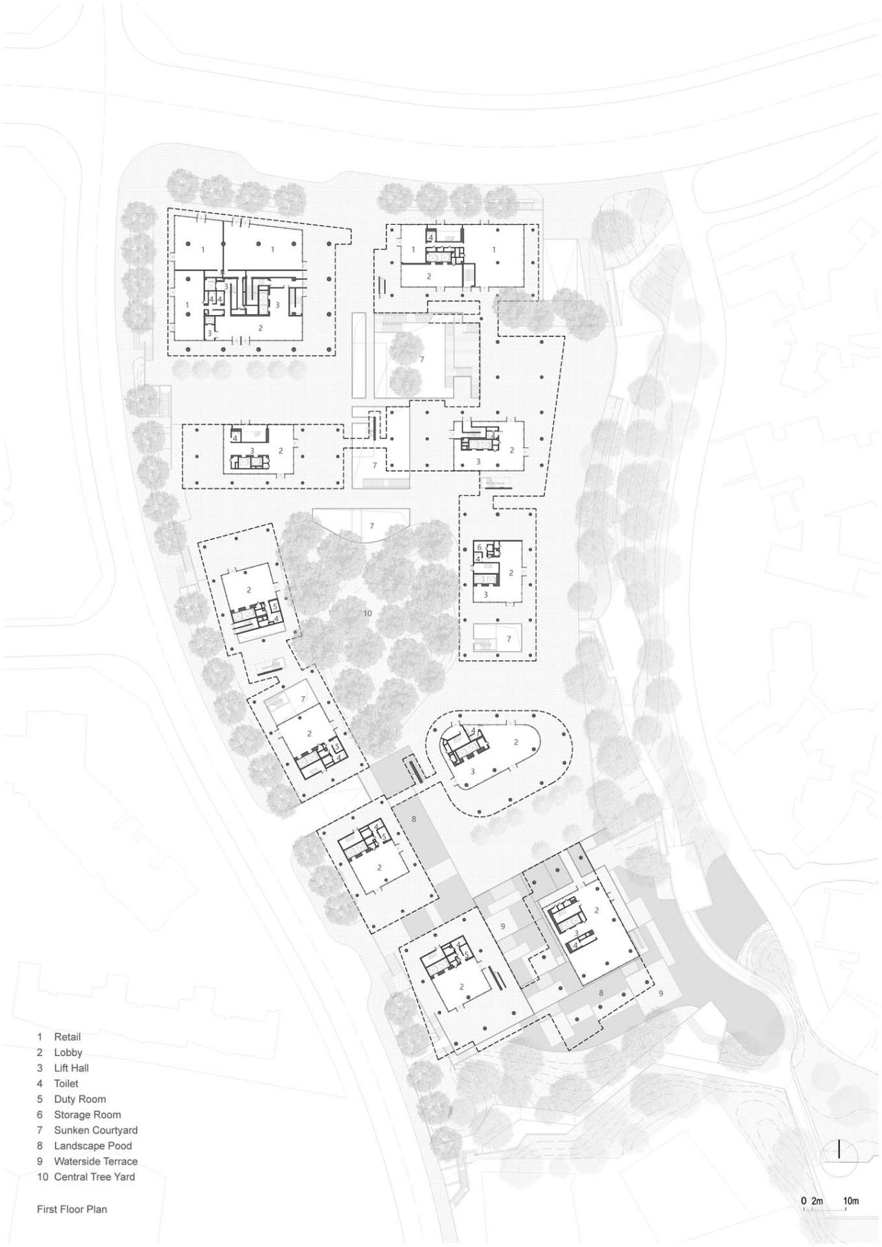 BIM建筑|成都麓湖漂浮总部办公楼 / 直向建筑