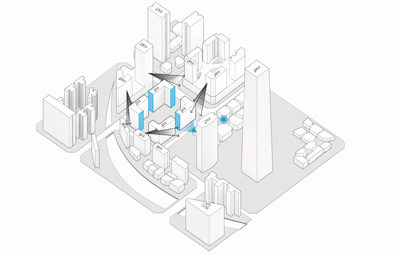 BIM建筑|成都高新万科中心——高新区的城市花园 / Laguarda.Low Architects