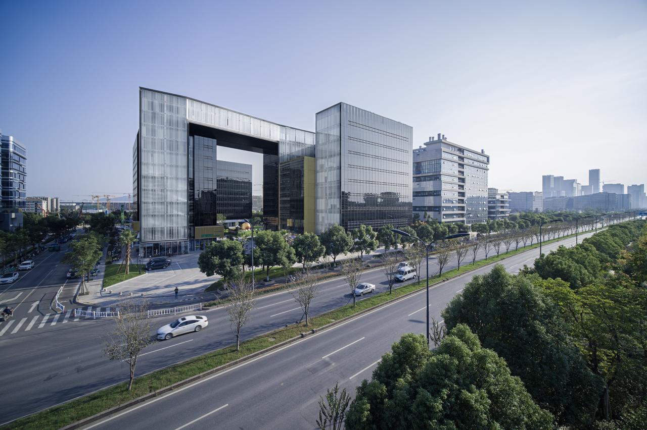 BIM建筑|gad作品 | 开合的立体庭园，杭州关瑞大厦