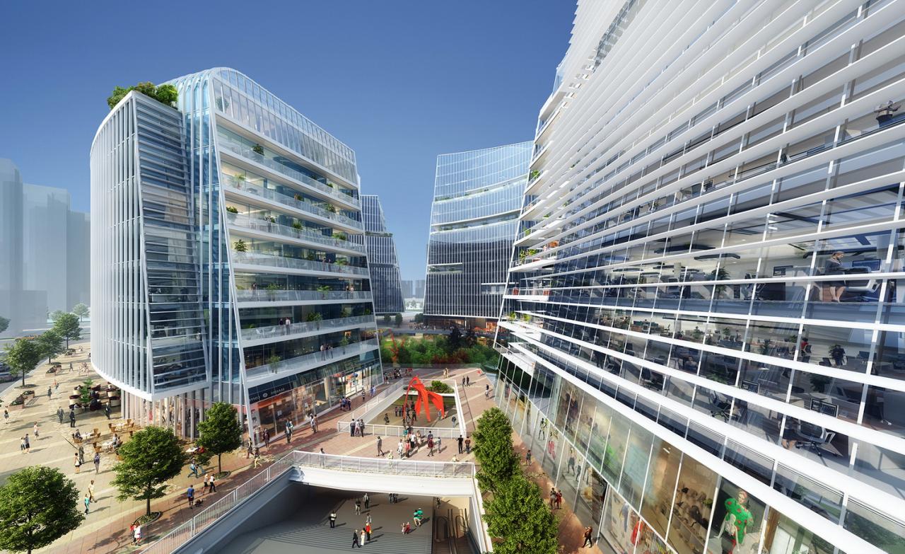 BIM建筑|成都高新万科中心——高新区的城市花园 / Laguarda.Low Architects