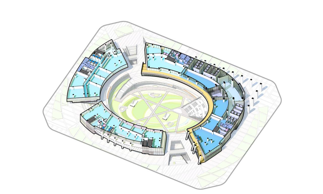 BIM建筑|成都高新万科中心——高新区的城市花园 / Laguarda.Low Architects