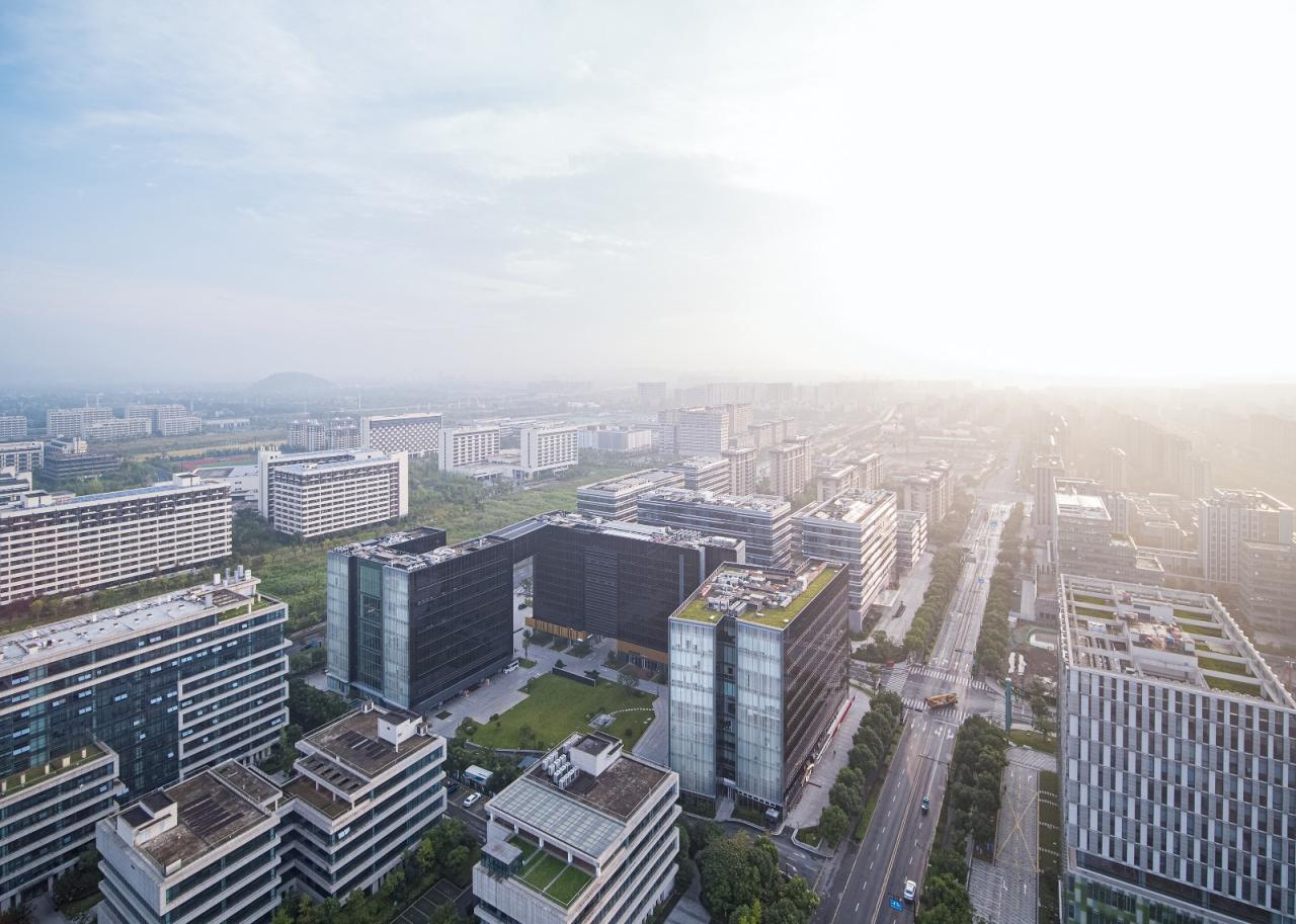 BIM建筑|gad作品 | 开合的立体庭园，杭州关瑞大厦