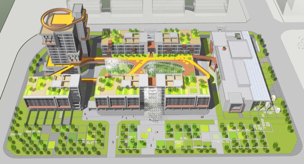 BIM建筑|白沙岛金融生态小镇社区中心 / URBANUS都市实践