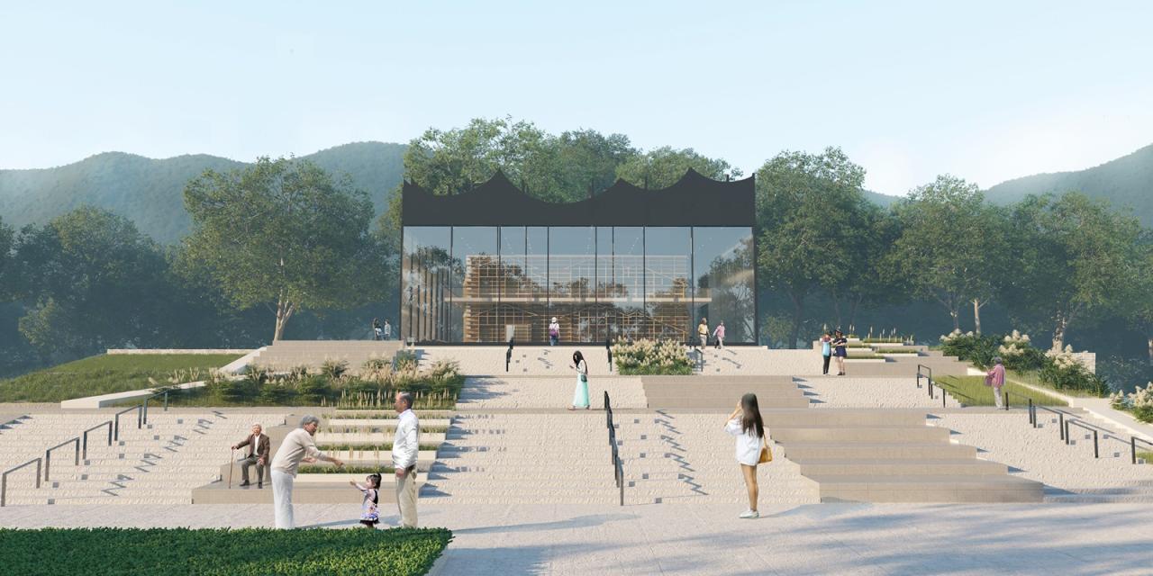 BIM建筑|林河陌影——仙市古镇活动综合体方案设计 / 外行建筑