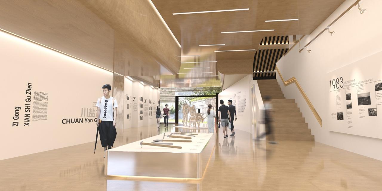 BIM建筑|林河陌影——仙市古镇活动综合体方案设计 / 外行建筑