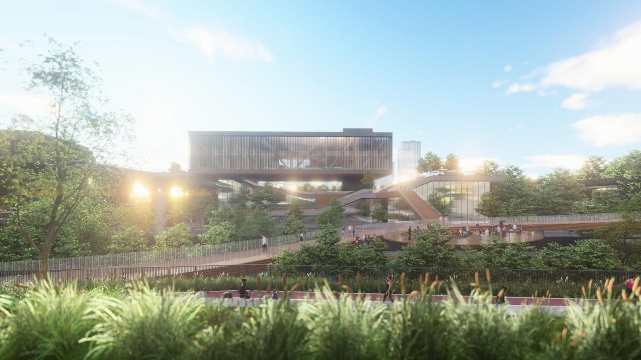 BIM建筑|兰州皋兰社区文体中心 / 一境建筑设计