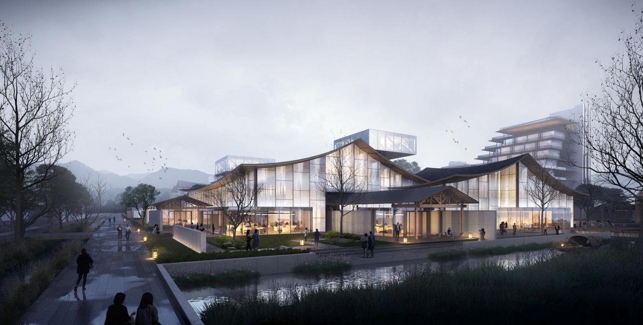 BIM建筑|中标候选方案 | 造物环：苏州青苔中日工业设计村 / line+、MLA+