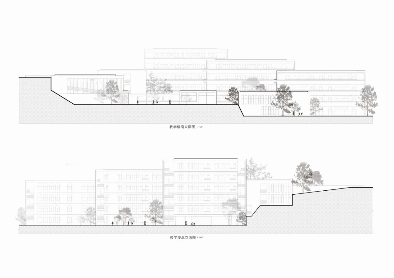 BIM建筑|黄甲小学扩建项目——秩序几何 / 本末建筑