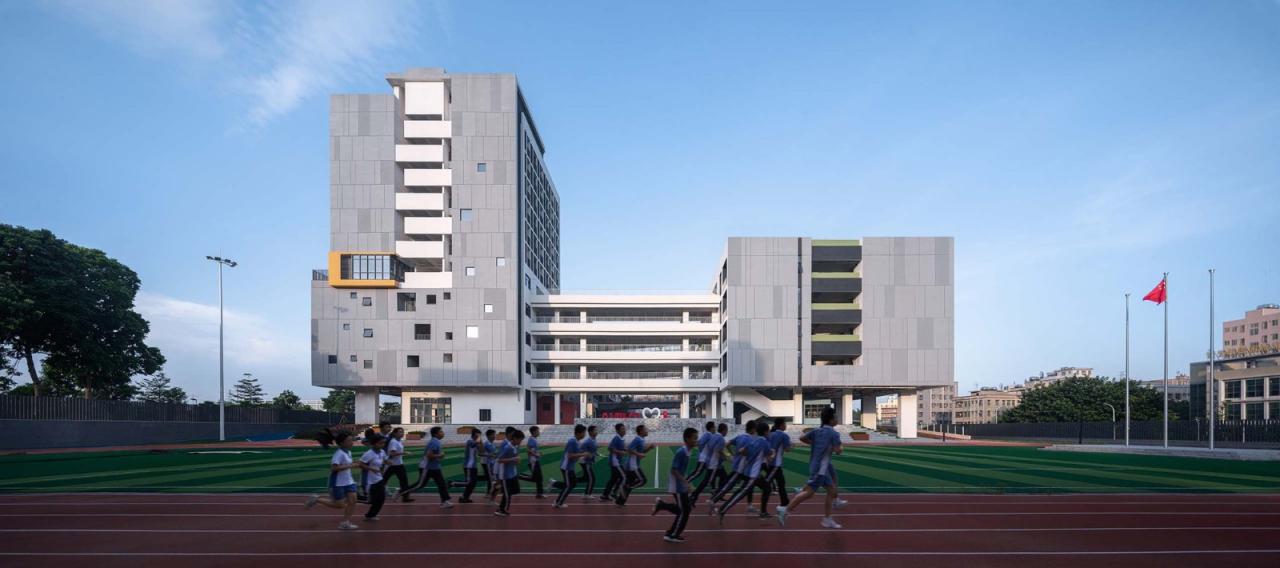 BIM建筑|深圳市龙华区行知中学 / 筑博设计-联合公设
