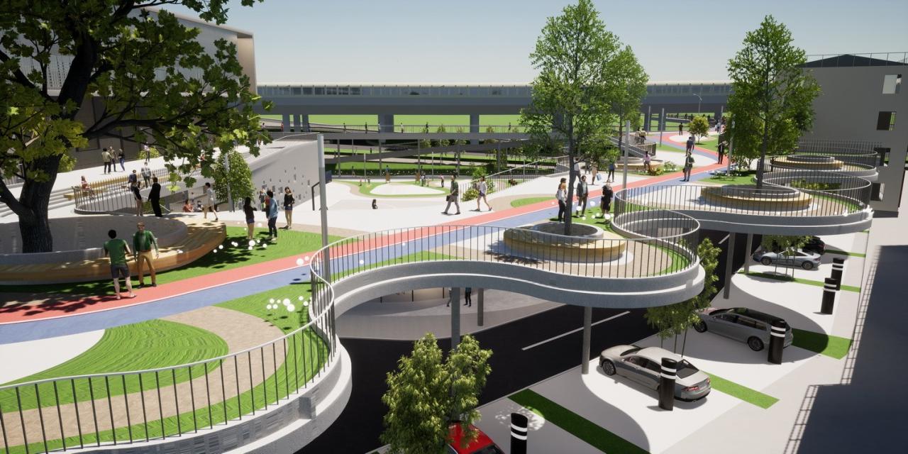 BIM建筑|“聚能浮云”设计功能与景观并存 绿色公共空间连接小区互动 吕元祥建筑师事务所广州番禺广场变电站设计方案获胜