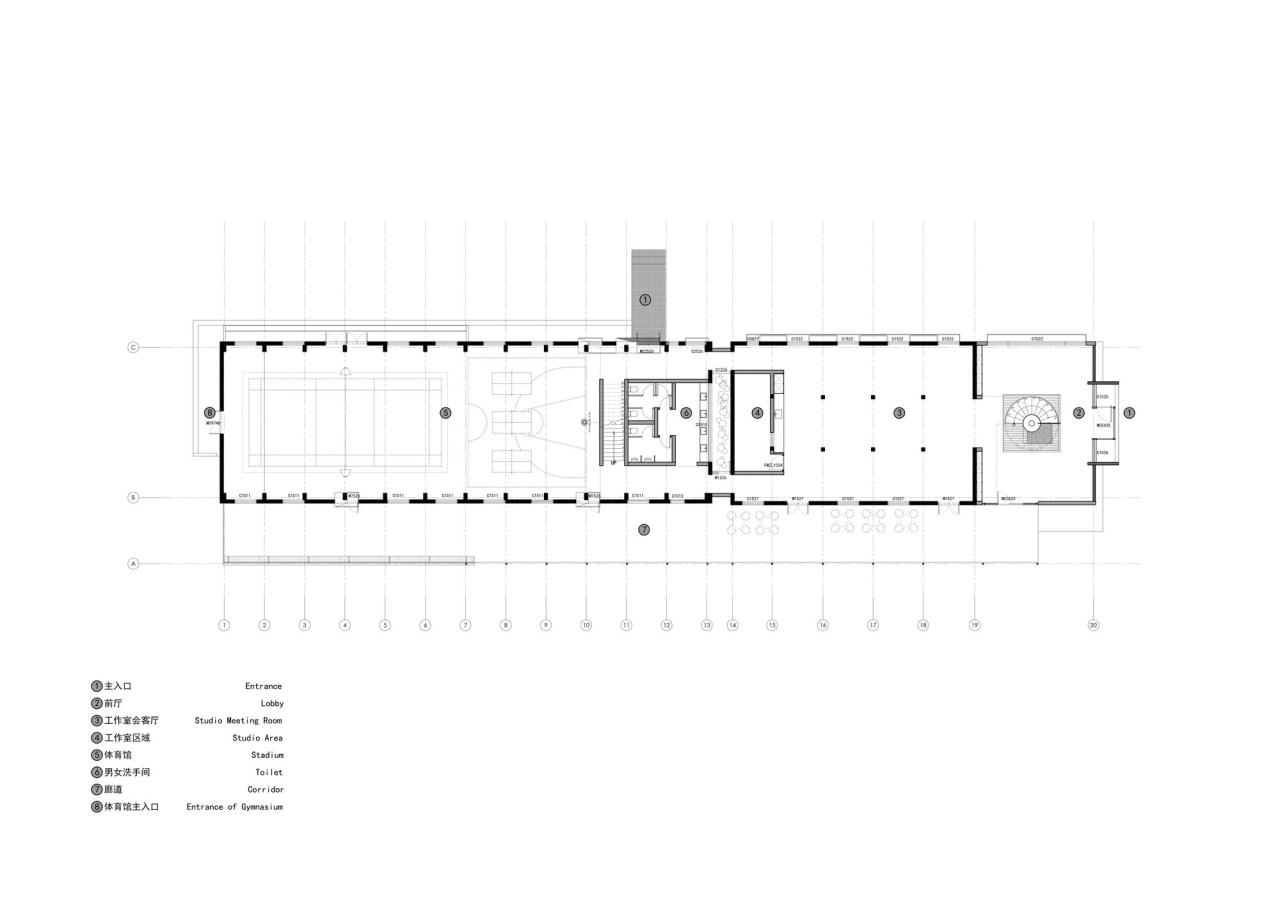 BIM建筑|龙游溪口镇乡村未来社区多功能体育馆+陶瓷专家工作站改造 / 上海严旸建筑设计工作室