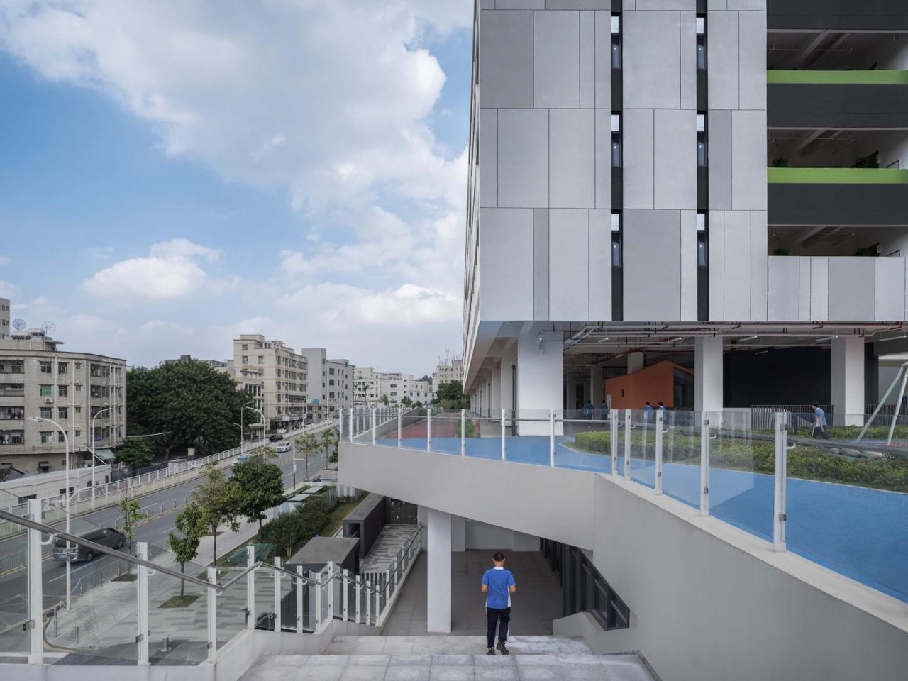 BIM建筑|深圳市龙华区行知中学 / 筑博设计-联合公设