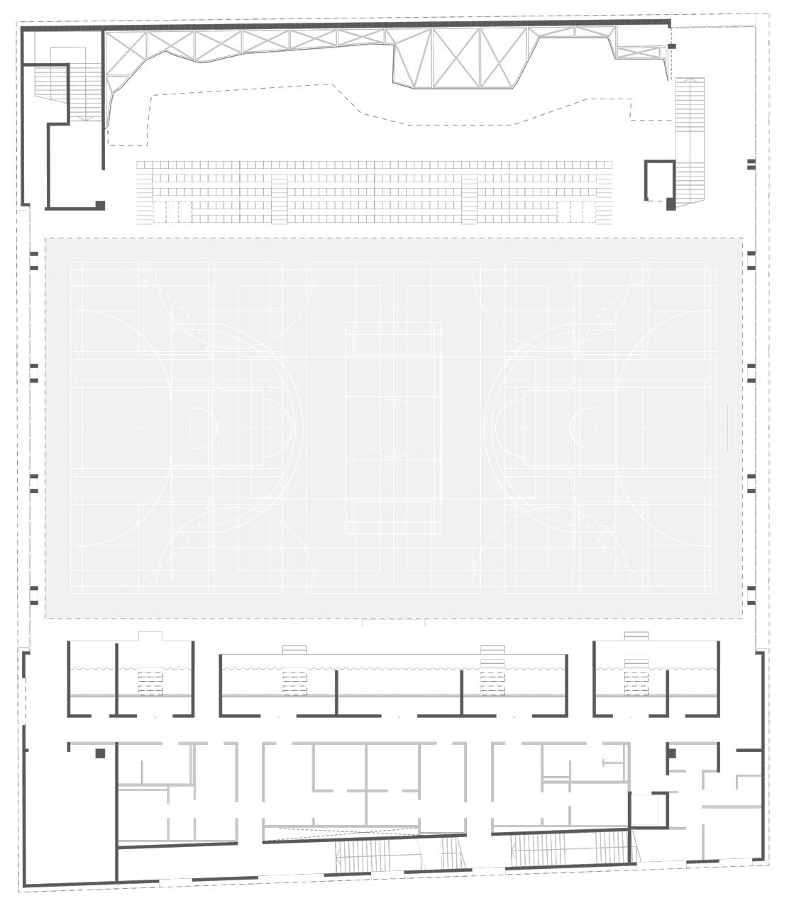BIM建筑|Pôle Simone Veil 多功能运动中心 / K architectures Sigwalt Herman