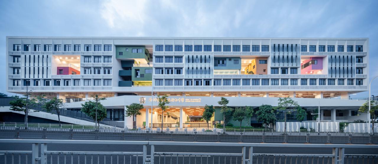 BIM建筑|深圳市龙华区行知中学 / 筑博设计-联合公设