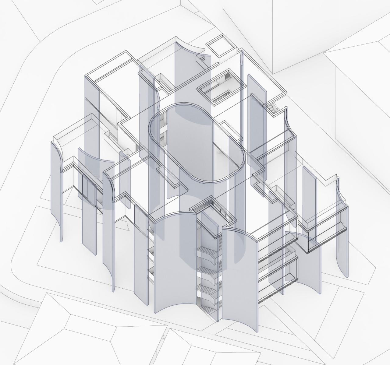 BIM建筑|围城酒店：酒店与文学 / 南旭