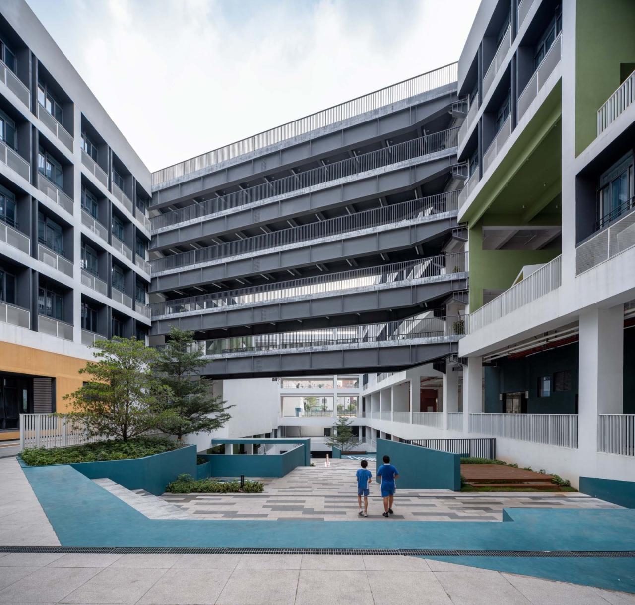 BIM建筑|深圳市龙华区行知中学 / 筑博设计-联合公设