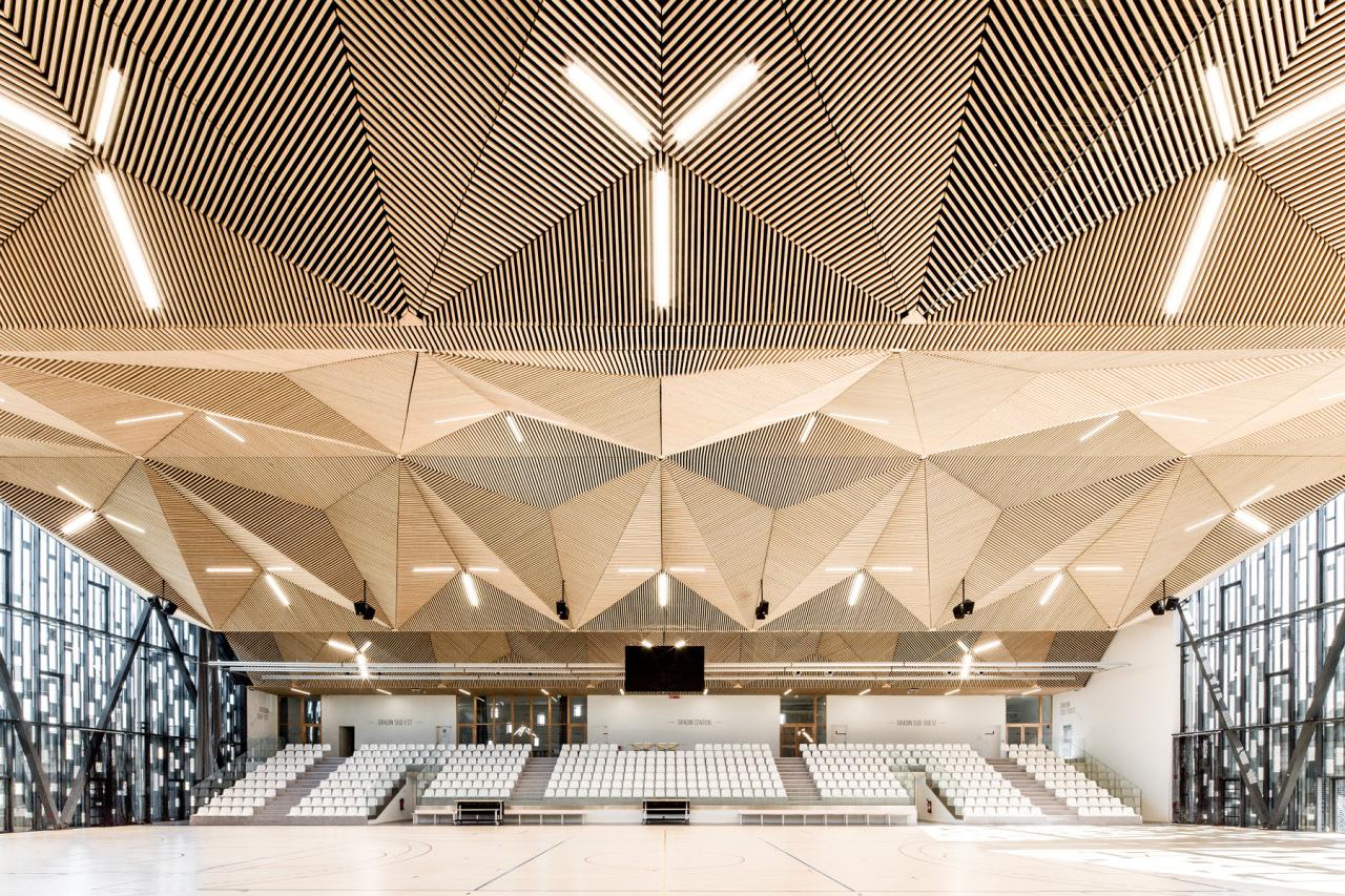 BIM建筑|Pôle Simone Veil 多功能运动中心 / K architectures Sigwalt Herman