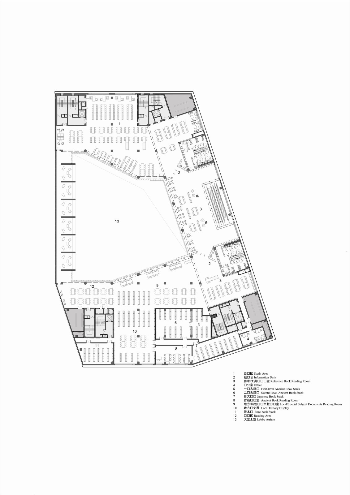 BIM建筑|张家口图书馆，创造城市的精神呼吸 / 王大泉